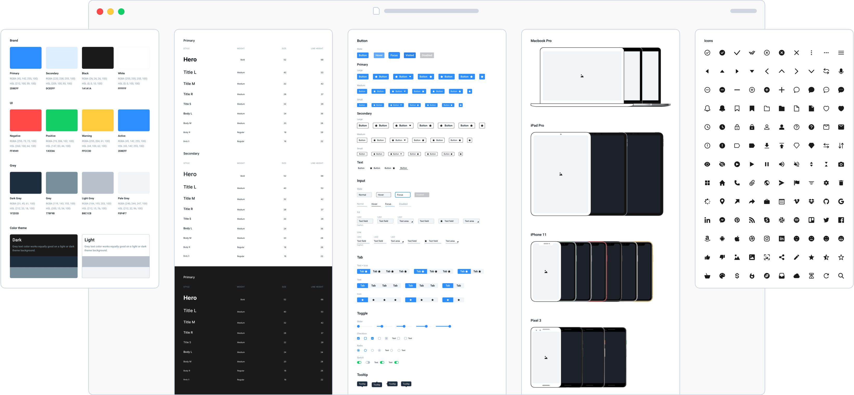 Frames 2 Web Design System Ui Kit For Sketch App